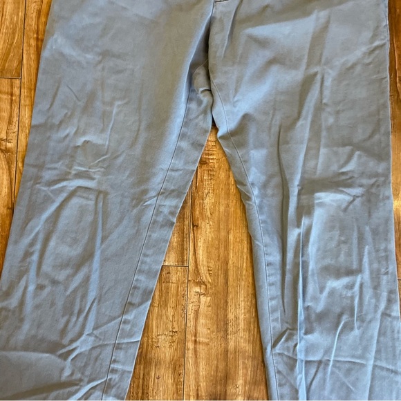 BANANA REPUBLIC Men’s Gray Khaki Chino Straight Front Slacks Size 35/34 - Picture 5 of 14